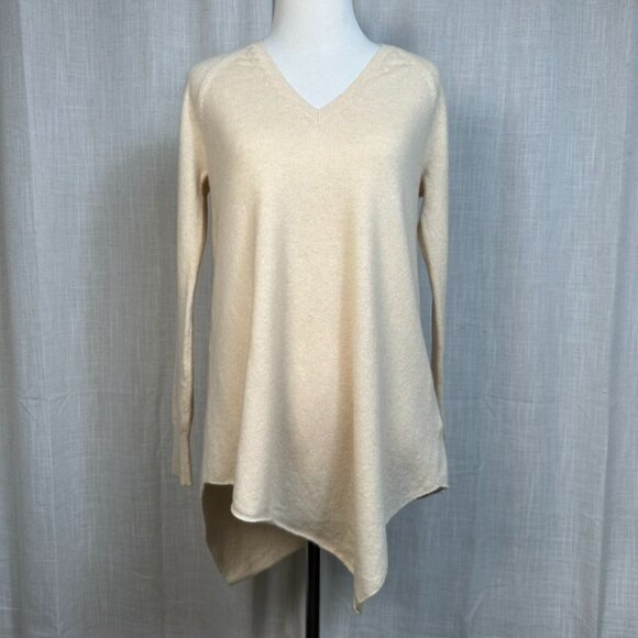 Joie Wool Cashmere Asymmetrical Tunic Sweater Womens XXS Soft Flowy Quiet Luxury - Picture 1 of 5